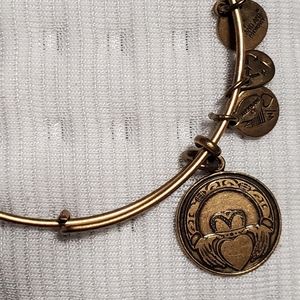Alex & Ani Celtic Heart Charm Bangle